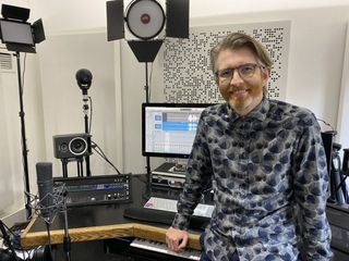 Gareth Malone in studio Singing for Britain