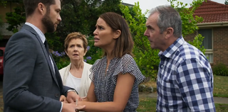 Neighbours, Mark Brennan, Susan Kennedy, Elly Conway, Karl Kennedy