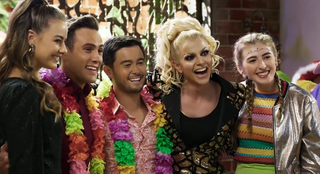 Neighbours, Chloe Brennan, Aaron Brennan, David Tanaka, Courtney Act, Mackenzie Hargreaves