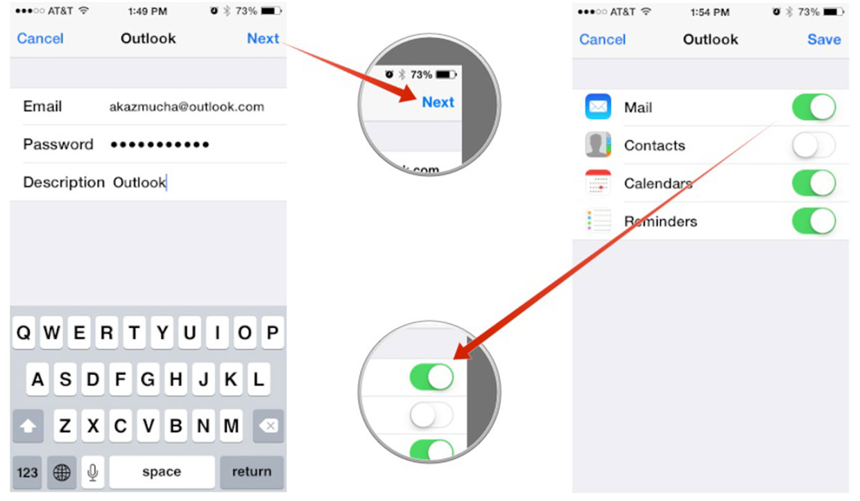 How to set up Microsoft Outlook mail, calendar, contacts on iPhone and iPad Cale