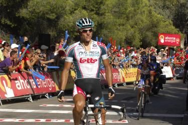 Philippe Gilbert (Omega Pharma-Lotto) took the stage and the overall lead.