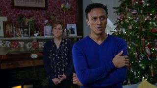 Laurel and Jai struggle in Emmerdale