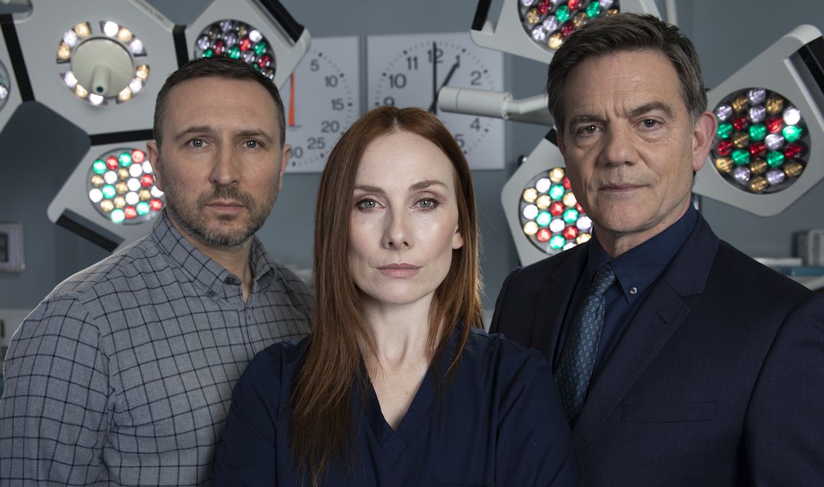 Fletch (Alex Walkinshaw), Jac (Rosie Marcel) &amp;amp; Guy (John Michie)