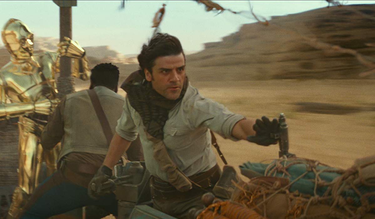 Oscar Isaac as Poe <b>Dameron</b> in <b>Star</b> <b>Wars</b>: Rise of Skywalker.