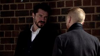 Adam approaches Gary and accuses him of killing Rick Neelan.