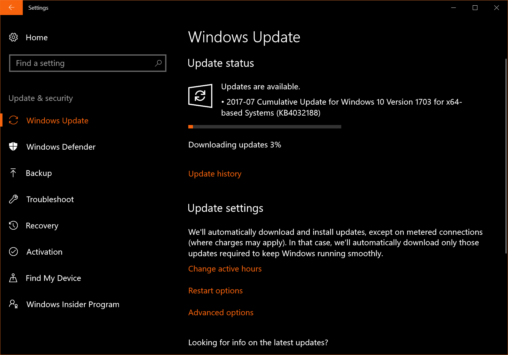 Advanced options. Advanced options windows 7.