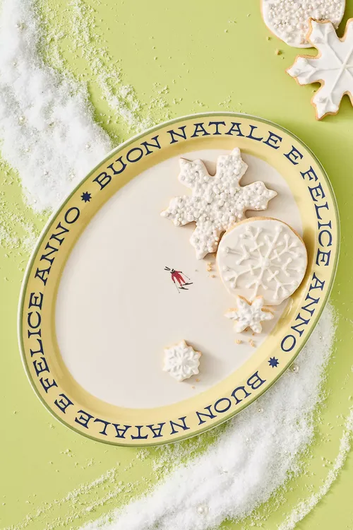 Apr&egrave;s Ski Handpainted Stoneware Platter