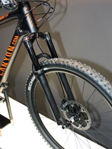 A lightweight DT Swiss fork is a natural choice for Canyon's innovative hardtail project.