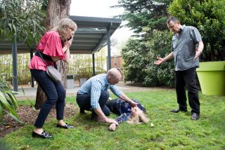 Neighbours, Jane Harris, Clive Gibbons, Sheila Canning, Des Clarke