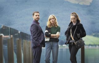 Martin Compston, Sarah Rundle and Mirren Mack