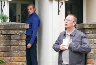 Peter sees Ian hiding a letter in EastEnders