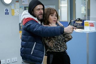 The moment Connie was taken hostage by Mick