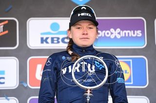 Christina Siggaard (Team Virtu Cycling) won Saturday's re-vamped Omloop Het Nieuwsblad