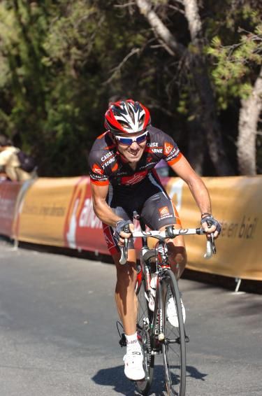 David Arroyo (Caisse d'Epargne) on the final push to the line.
