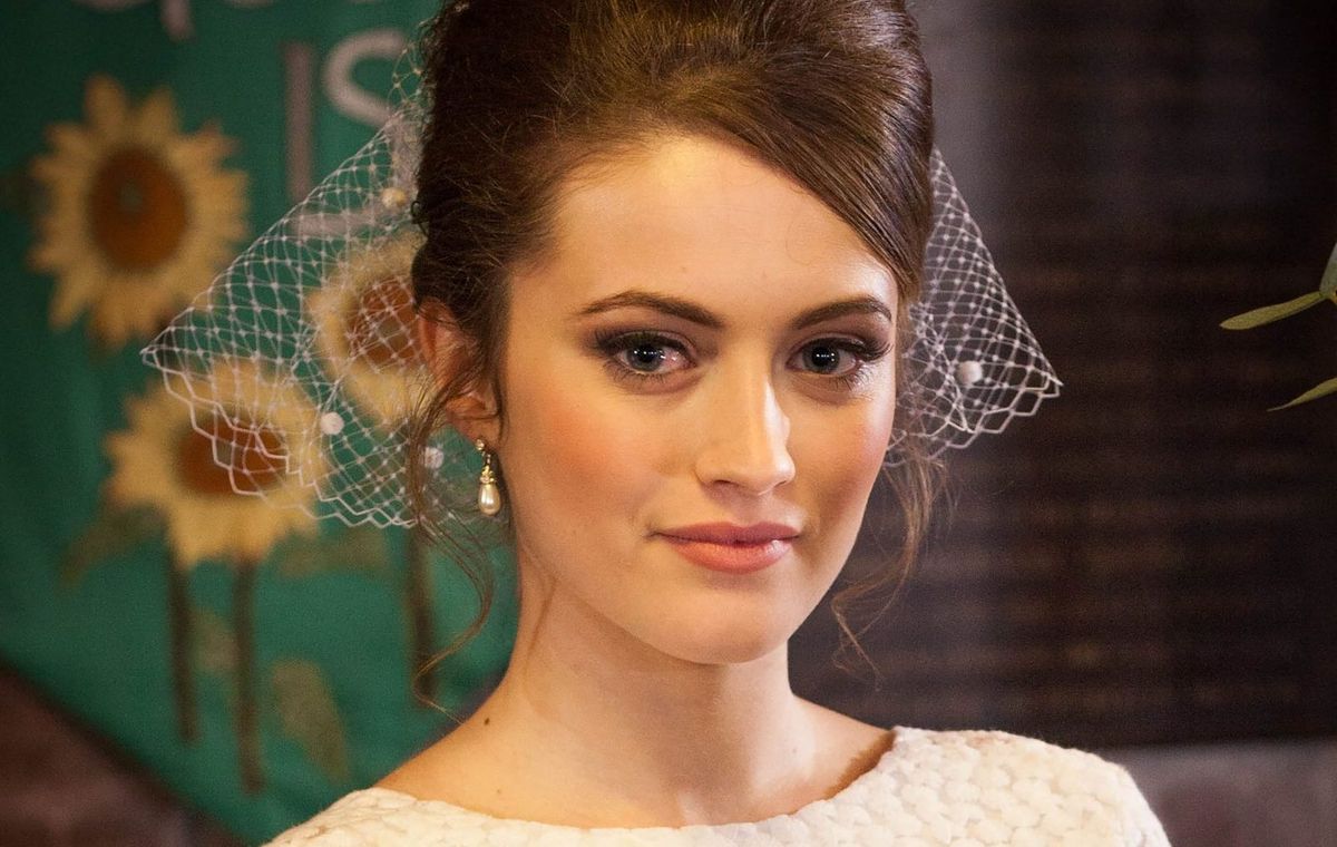 Lily Drinkwell wedding day in Hollyoaks