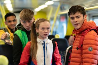 Juliet, Ollie and Sid in Hollyoaks