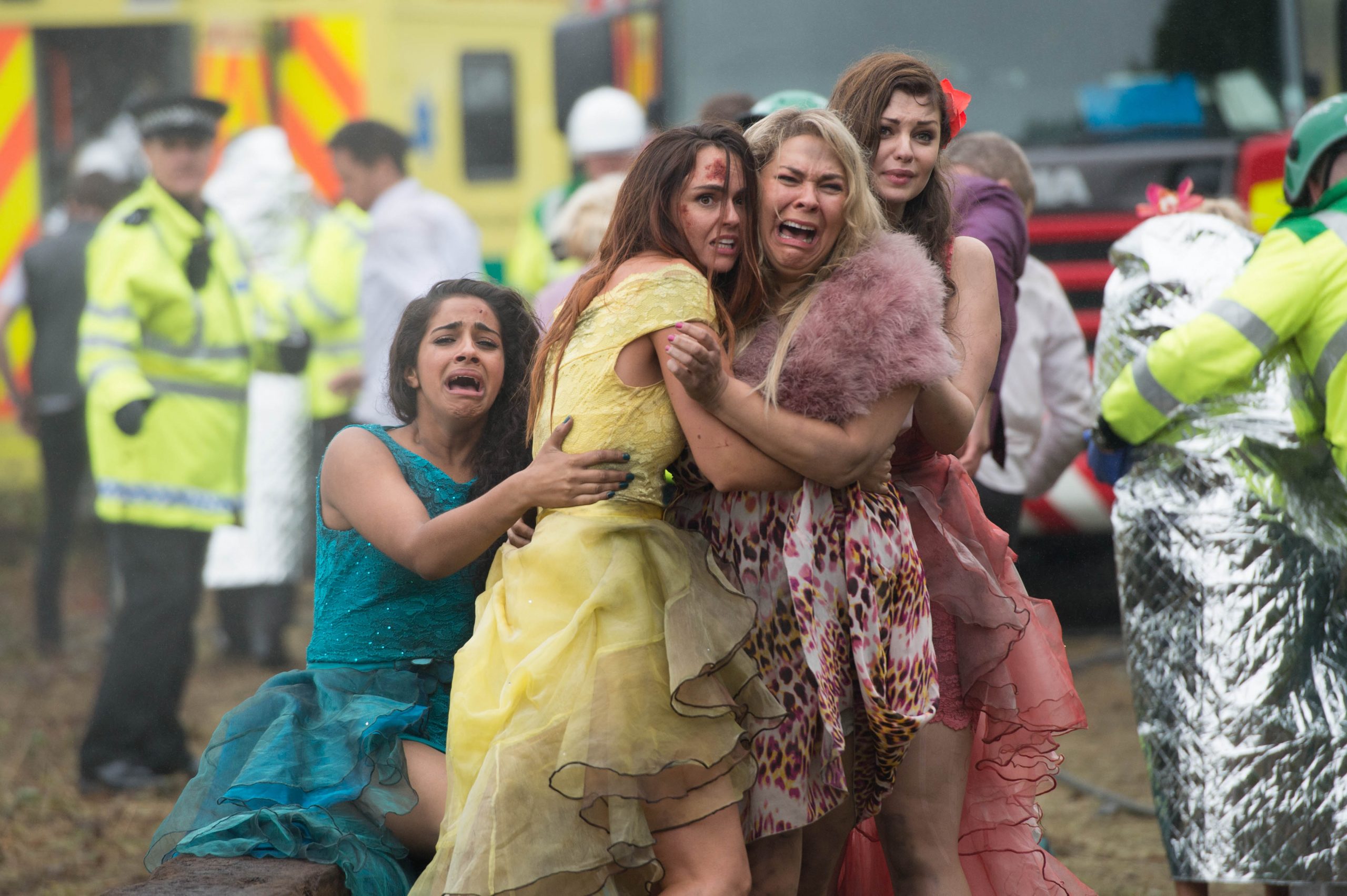 There's horror in store as the wedding train is derailed in a terrifying smash
