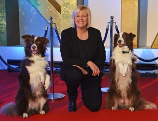 BGT Jules O'Dwyer with dogs Matisse and Chase