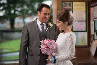 Lily Drinkwell wedding day in Hollyoaks
