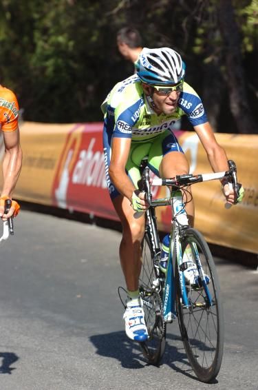 Vincenzo Nibali (Liquigas-Doimo) was active on the final climb.