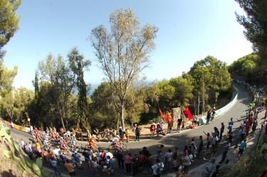 A thirsty day's work at the Vuelta.
