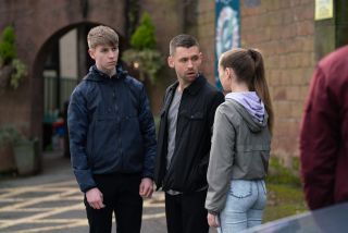 Juliet ane Sid and Victor in Hollyoaks