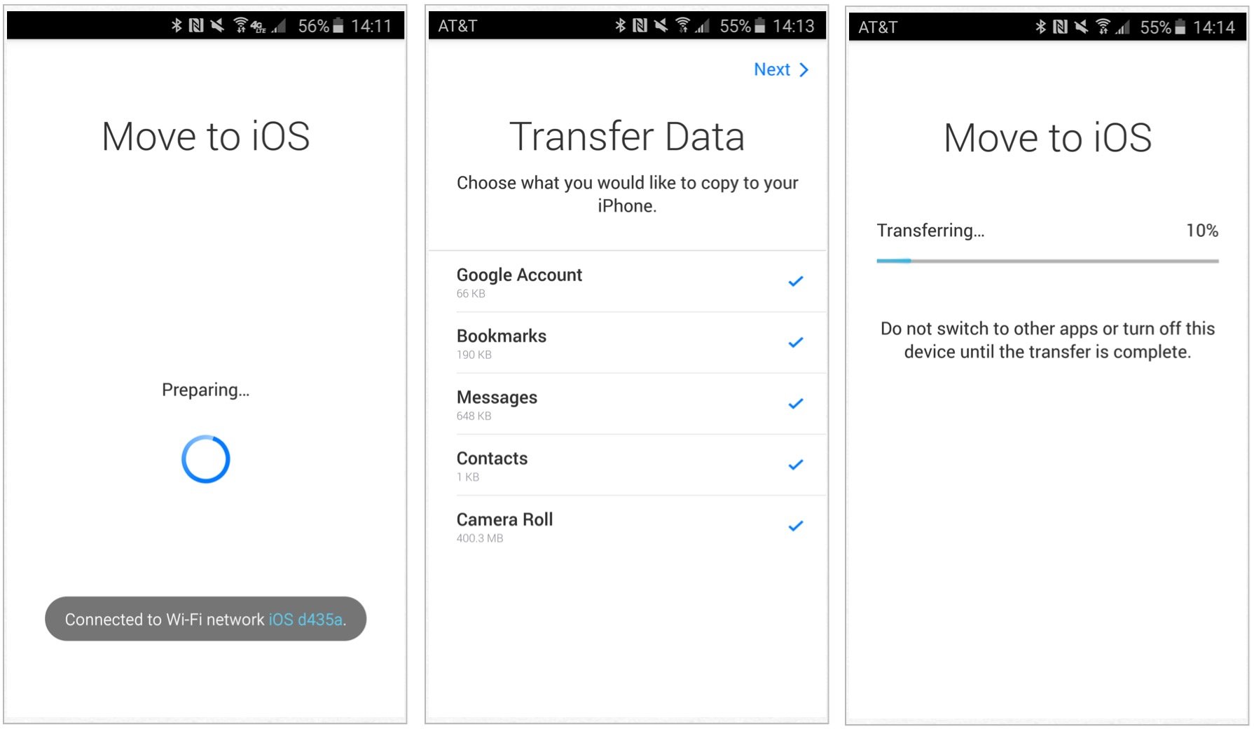 Move to ios как перенести. Move to ios как перенести