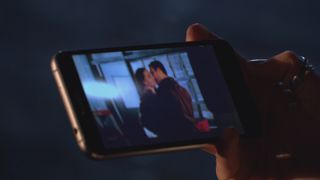 Sienna Blake and Warren Fox kissing in Hollyoaks