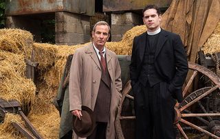 Geordie Keating (Robson Green) and Will Davenport (Tom Brittany) in Grantchester