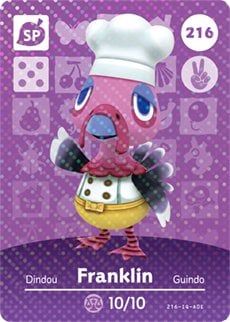 Franklin Animal Crossing Amiibo Card