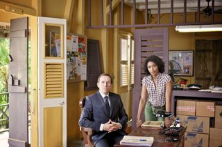 Death in Paradise original stars Camille and Richard Poole