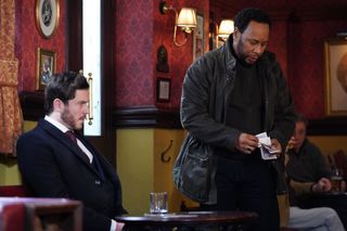 Gray is seething at Mitch's offer of money in EastEnders