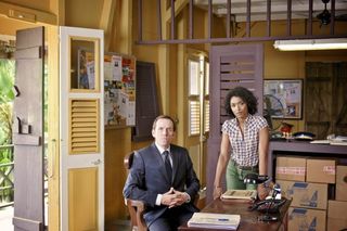 Death in Paradise original stars Camille and Richard Poole