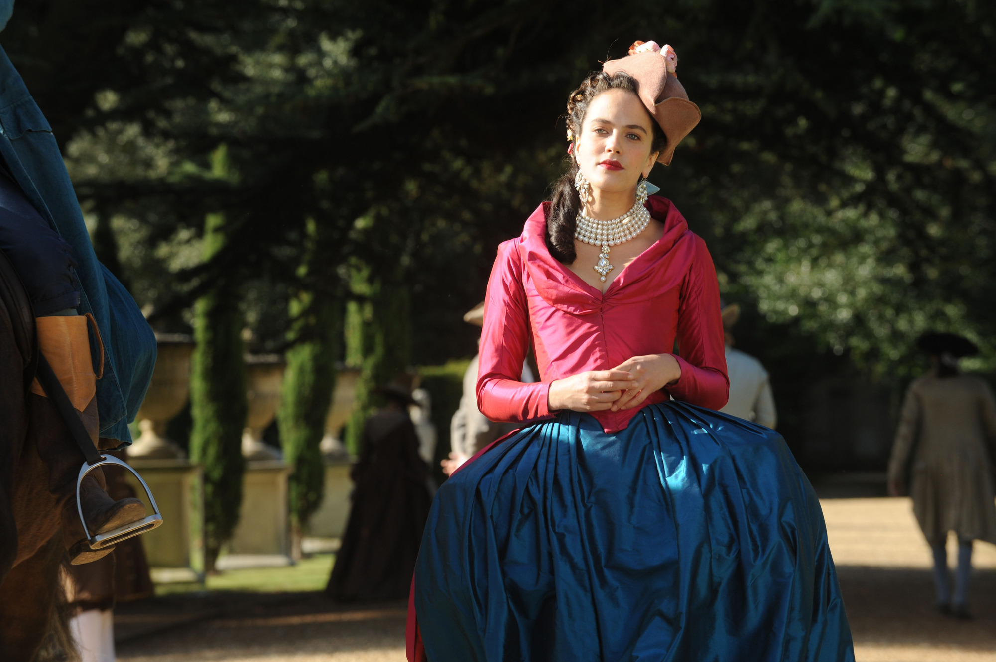 Jessica Brown Findlay in Harlots BBC2