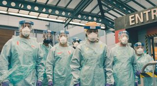 Casualty cast in protective gear as show returns in 2021