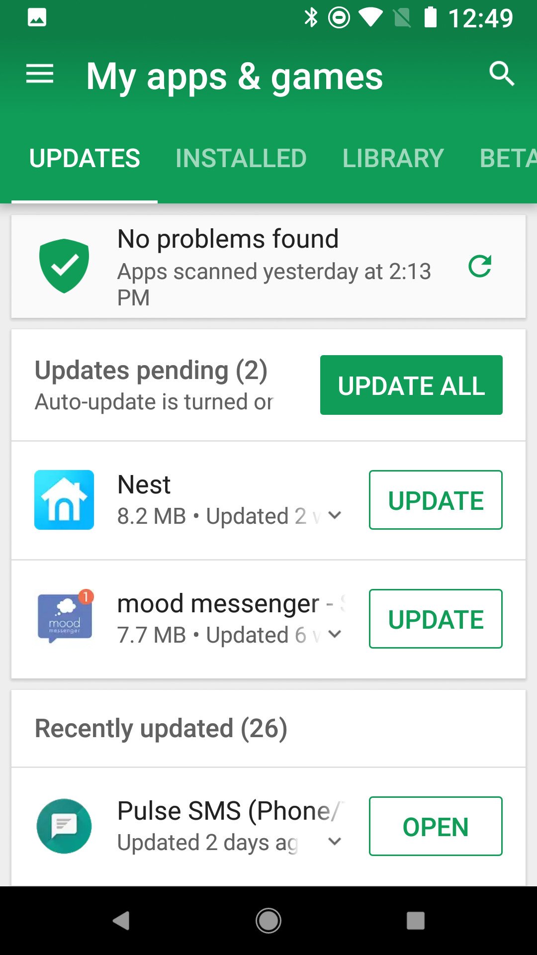 My installed apps