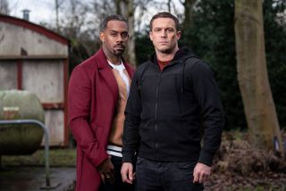 Felix Westwood and Warren Fox in Hollyoaks