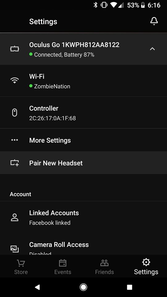Как сбросить oculus до заводских настроек. Как подключить новый контроллер oculus go.