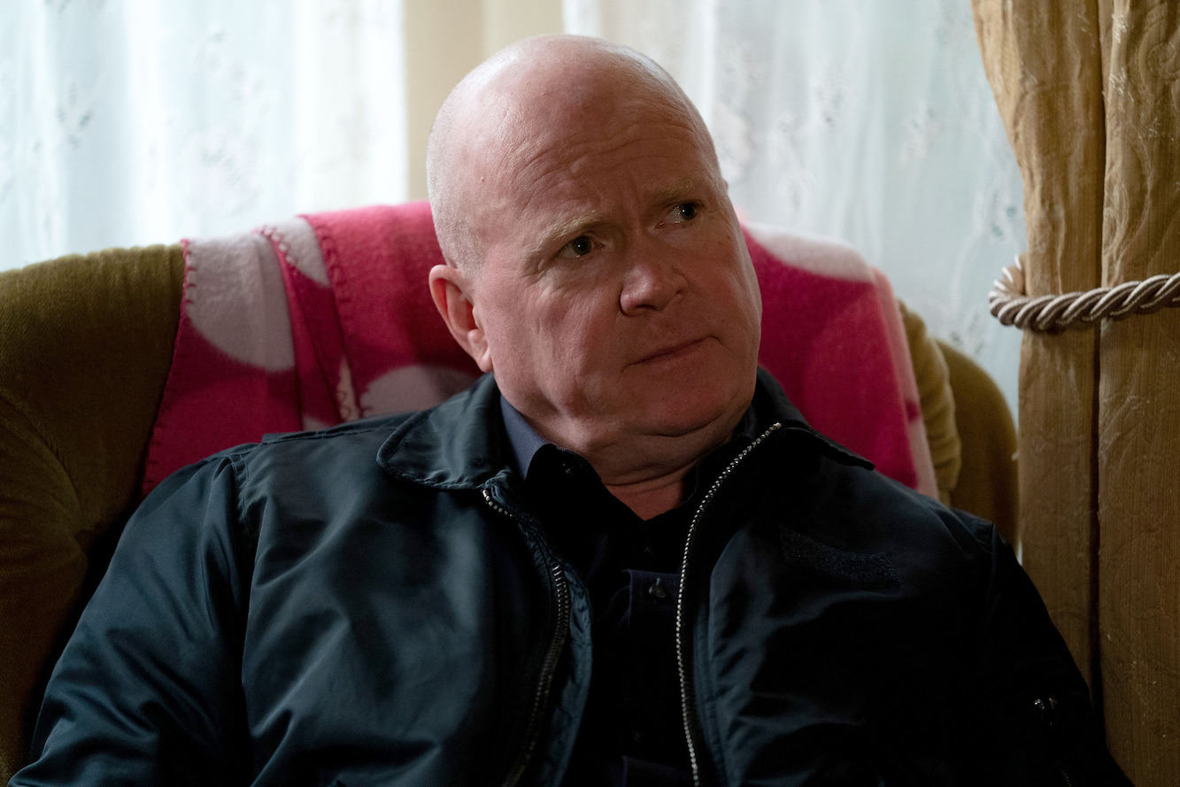 WARNING: Embargoed for publication until 00:00:01 on 03/11/2020 - Programme Name: EastEnders - September-December 2020 - TX: 10/11/2020 - Episode: Eastenders - September-December 2020 - 6163 (No. 6163) - Picture Shows: ***EMBARGOED TILL TUESDAY 3RD NOVEMBER 2020*** Phil Mitchell (STEVE MCFADDEN) - (C) BBC - Photographer: Jack Barnes