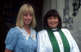 Dawn French and Emma Chambers in The Vicar of Dibley