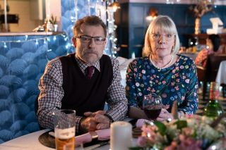 Carole and Mark Chris Quentin and Diana Weston in Hollyoaks
