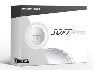 Inesis Soft 500 golf ball and its white packaging