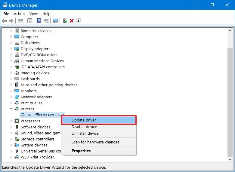 Pcl xl error subsystem parser. Обновление драйверов принтера.