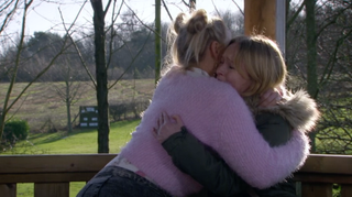 Charity. Vanessa and Tracy in Emmerdale ITV