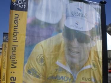 Miguel Indurain's banner
