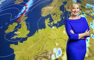 BBC weather presenter Carol Kirkwood