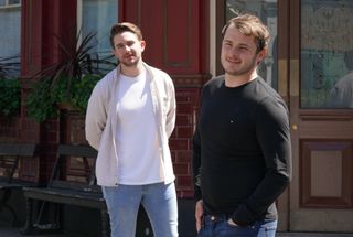 Ben Mitchell (Max Bowden) and Callum Highway (Tony Clay)