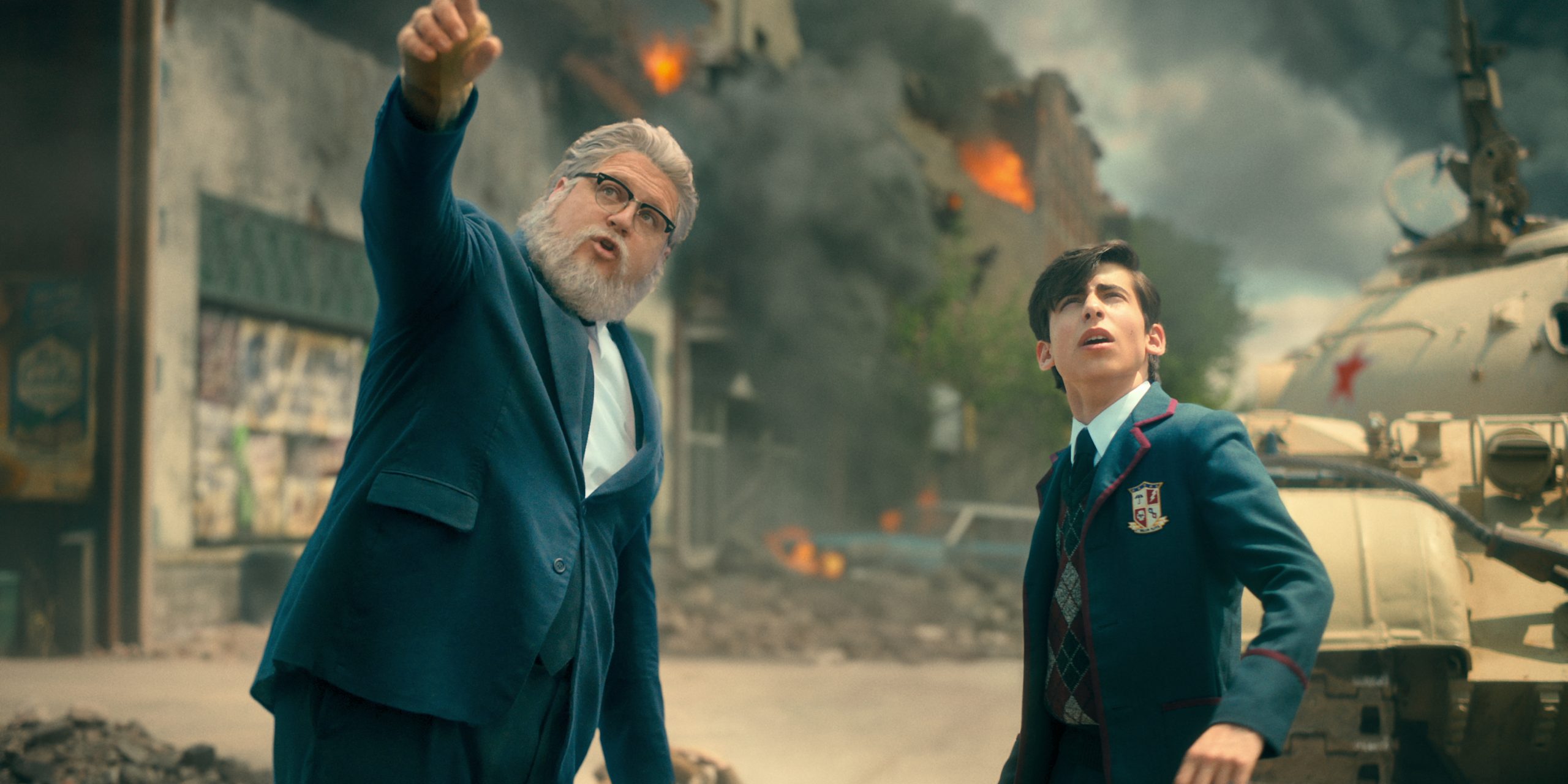 Hazel and Five witness the impending apocalypse in The Umbrella Academy season two