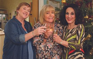 Tracey has news for Sharon and Dorien in this festive feature-length special