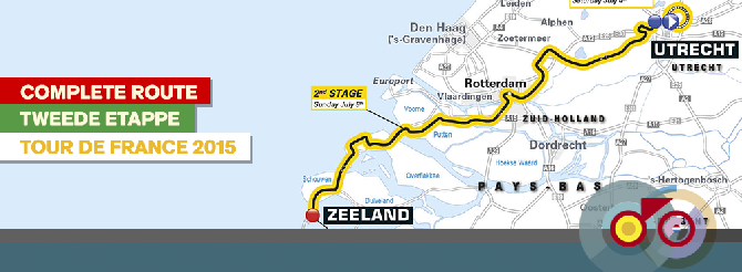 The second stage of the 2015 Tour de France